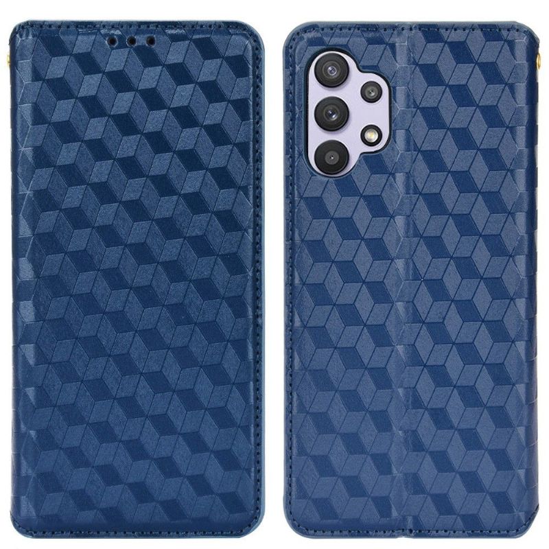 Housse Samsung Galaxy A32 4G flip cover design géométrie