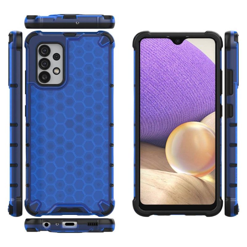 Samsung Galaxy A32 4G - Coque à cordon Design Nid d'abeille