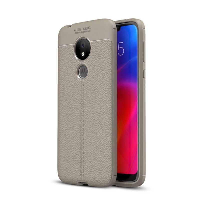 Motorola Moto G7 Power - Coque gel finition simili cuir