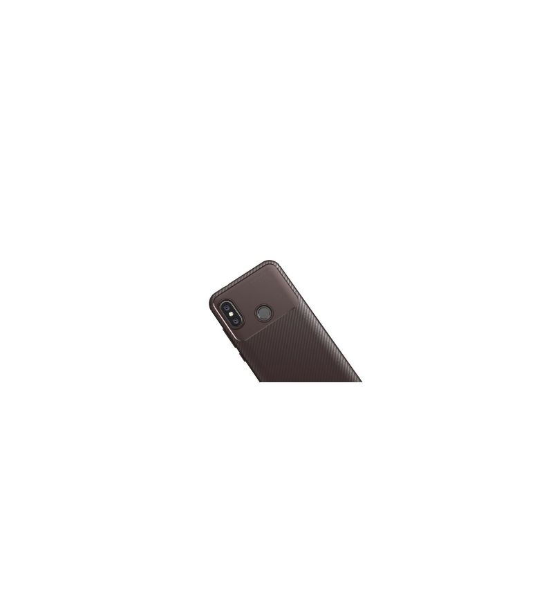 Xiaomi Mi A2 Lite - Coque Karbon Classy - Marron