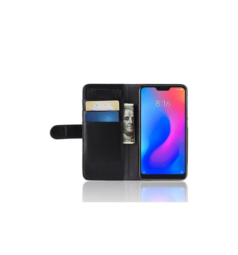 Xiaomi Mi A2 Lite - Étui en cuir premium porte cartes