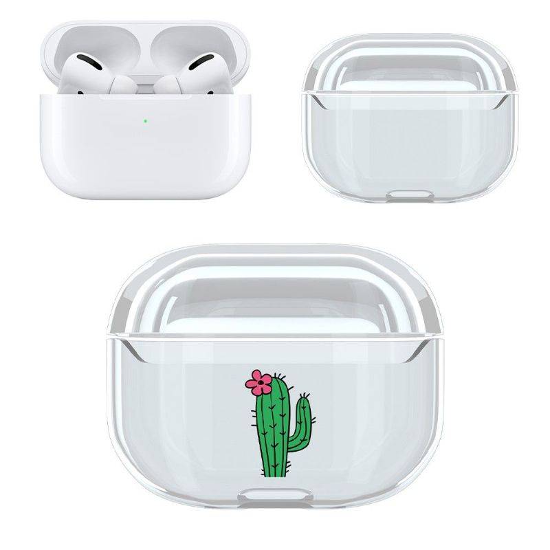 Coque AirPods Pro Transparente Cactus