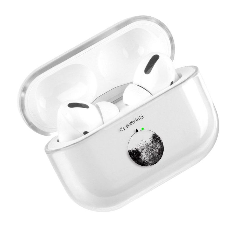 Coque AirPods Pro Transparente Moon Child