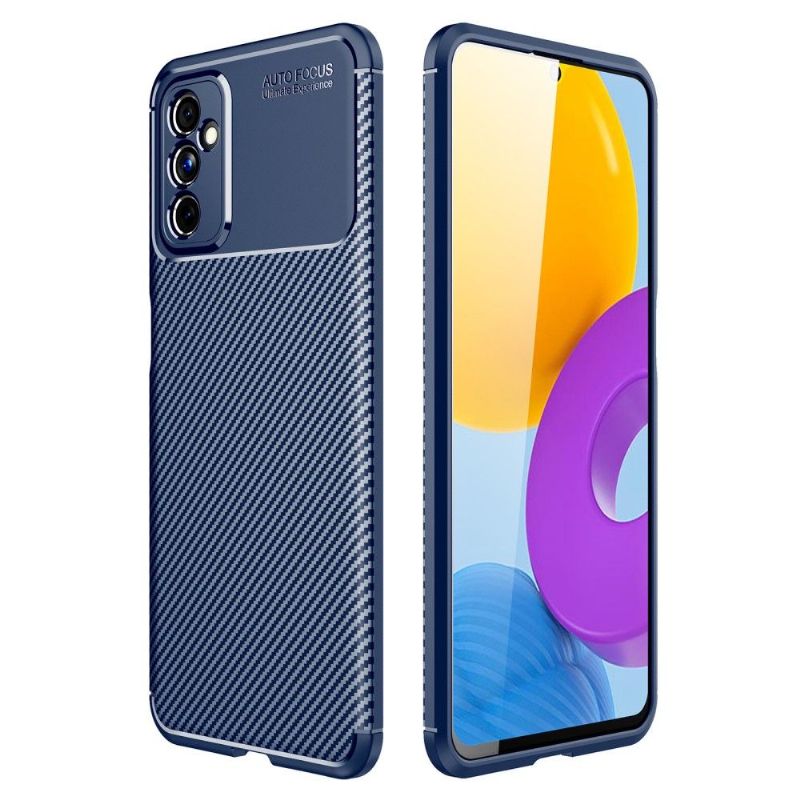 Coque Samsung Galaxy M52 5G style fibre de carbone