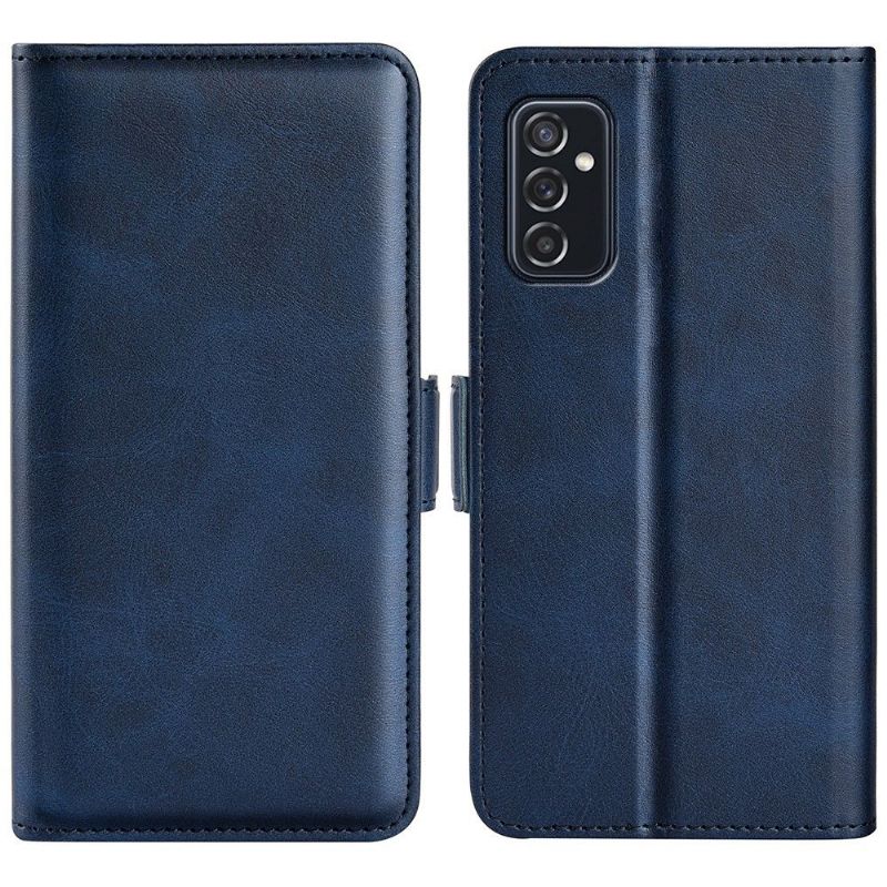 Étui Samsung Galaxy M52 5G portefeuille simili cuir mat