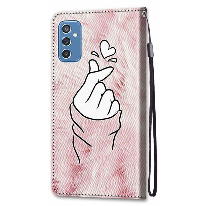 Housse Samsung Galaxy M52 5G Coeur Coréen