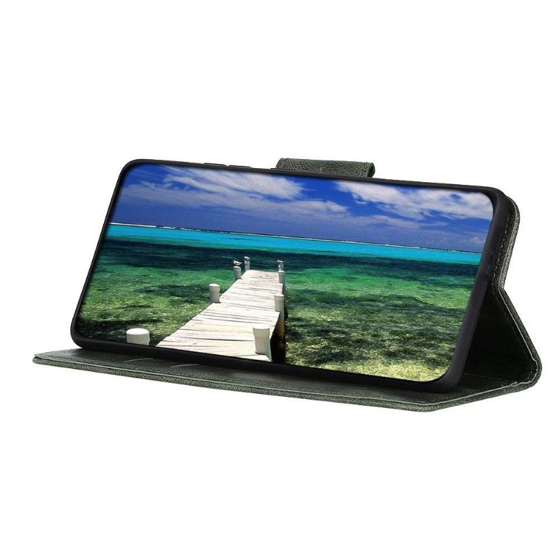 Housse Samsung Galaxy M52 5G Folio Simili Cuir Fonction Support