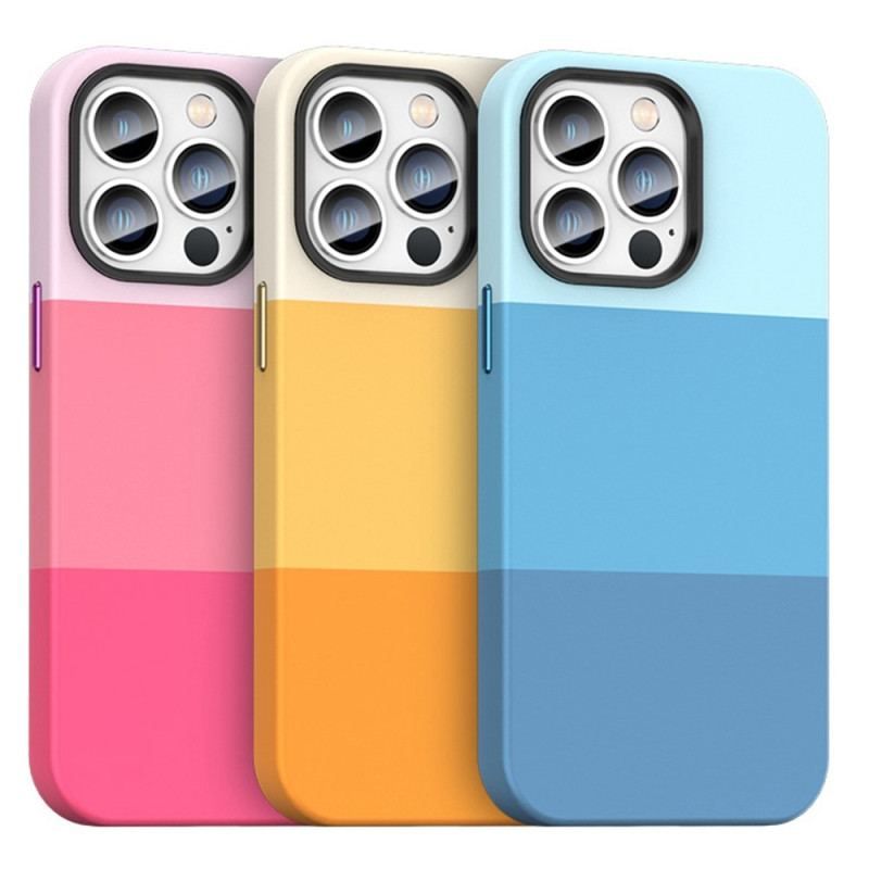 Coque iPhone 14 Bandes Colorées