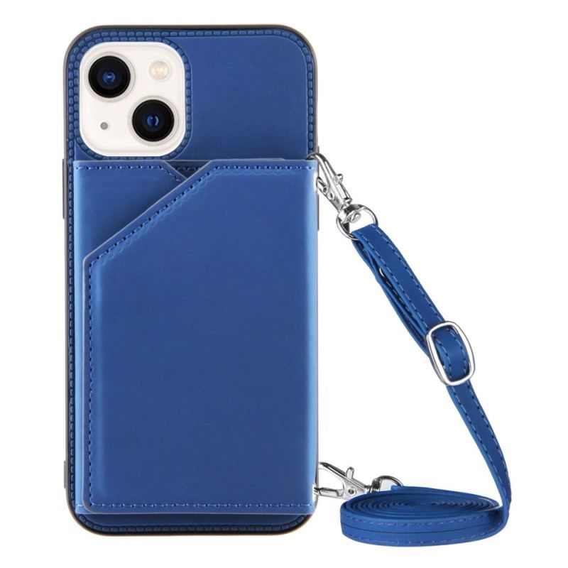 Coque iPhone 14 Bandoulière Porte-cartes