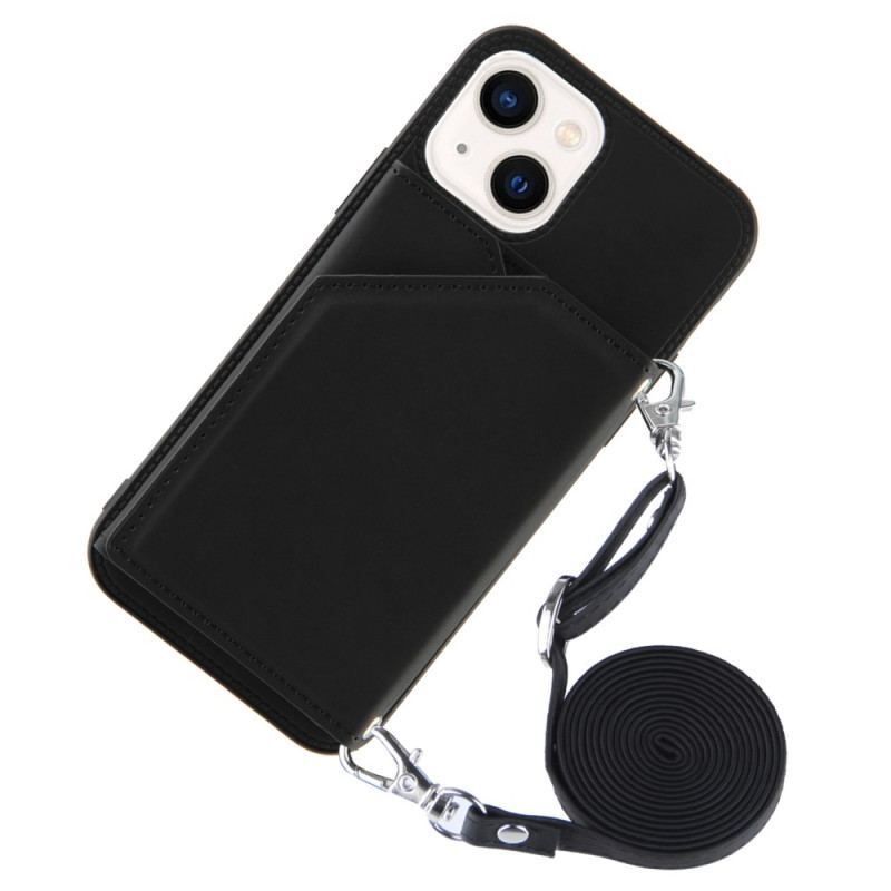 Coque iPhone 14 Bandoulière Porte-cartes