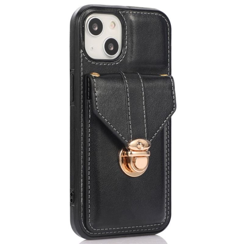 Coque iPhone 14 à Bandoulière Portefeuille