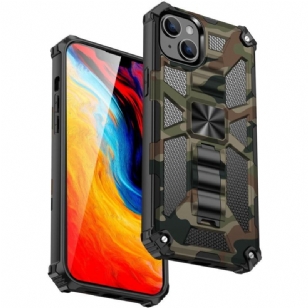 Coque iPhone 14 Camouflage Support Amovible