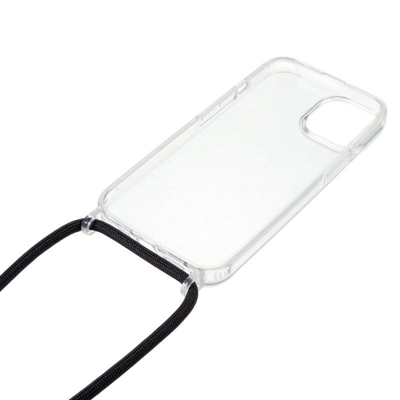 Coque iPhone 14 à Cordon Transparente