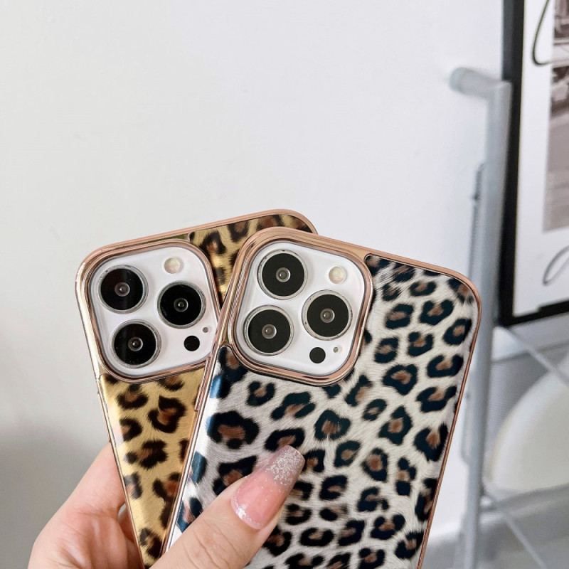 Coque iPhone 14 Effet Peau de Léopard