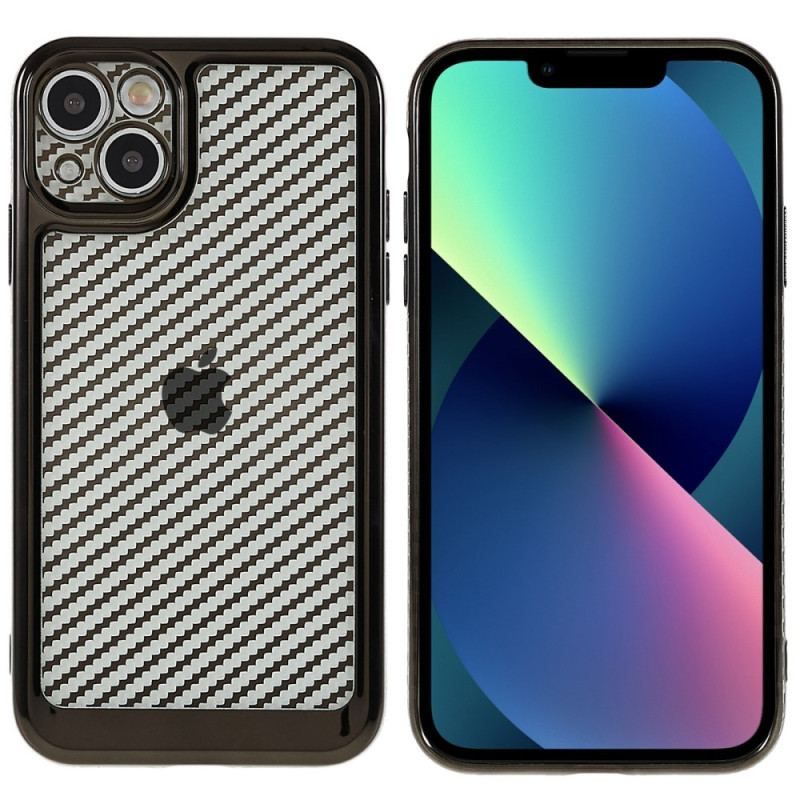 Coque iPhone 14 Fibre Carbone Stylée