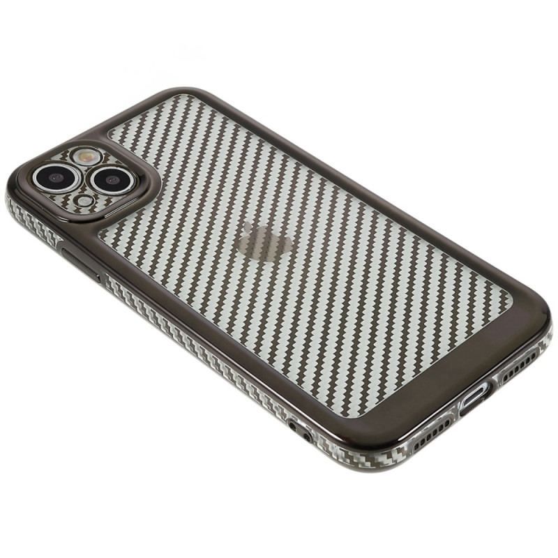 Coque iPhone 14 Fibre Carbone Stylée