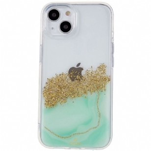 Coque iPhone 14 Paillettes Art