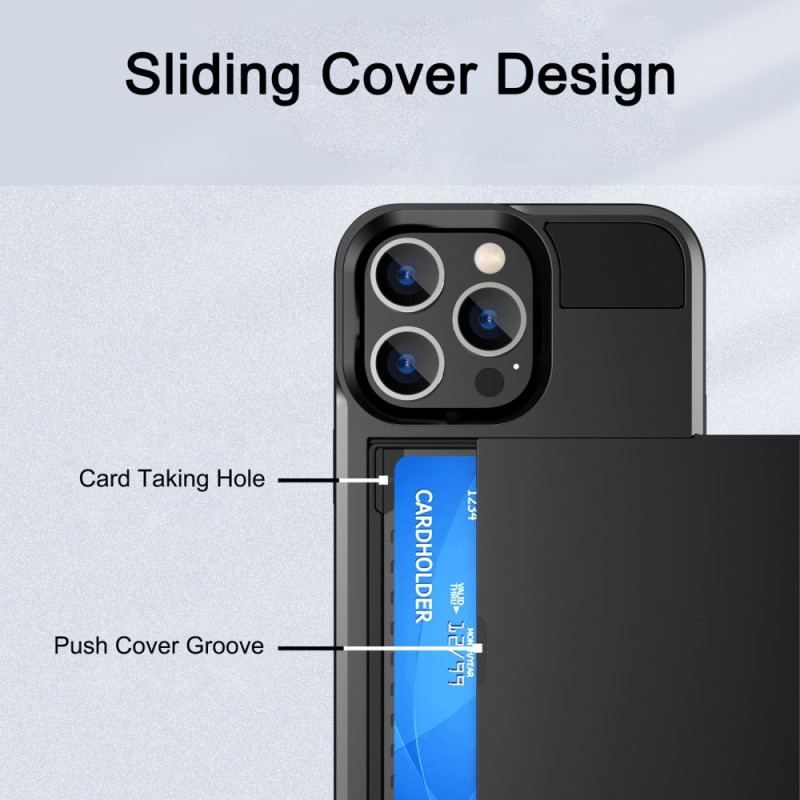 Coque iPhone 14 Porte-Carte à Glissière