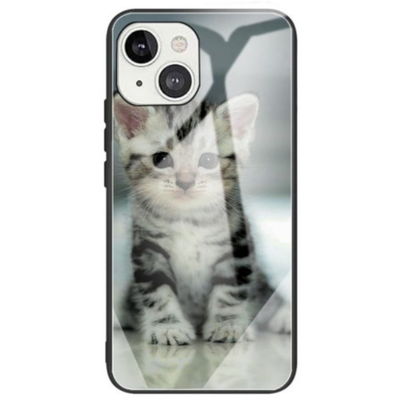 Coque iPhone 14 Verre Trempé Chaton