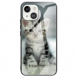 Coque iPhone 14 Verre Trempé Chaton