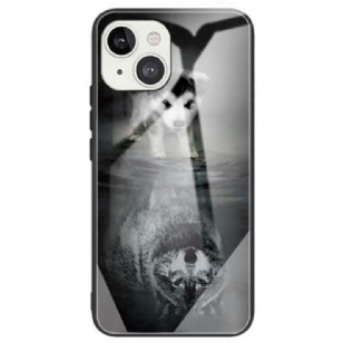 Coque iPhone 14 Verre Trempé Rêve de Chiot