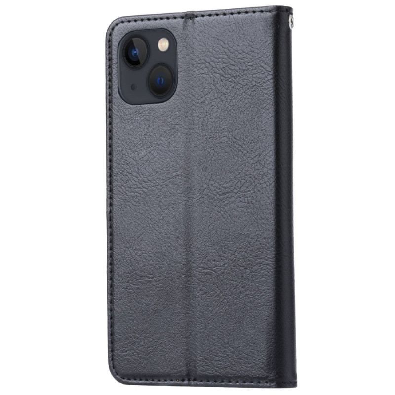 Flip Cover iPhone 14 Simili Cuir Porte-Cartes