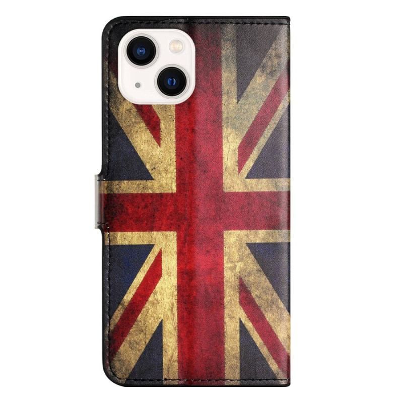 Housse iPhone 14 Drapeau Anglais Vintage