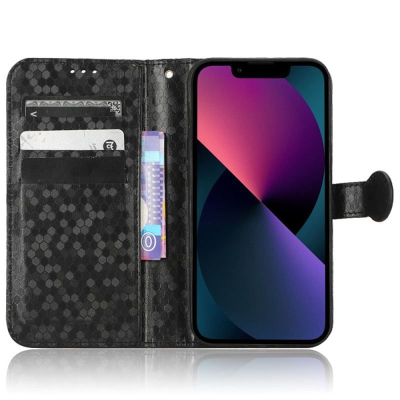 Housse iPhone 14 Motif 3D à Lanière