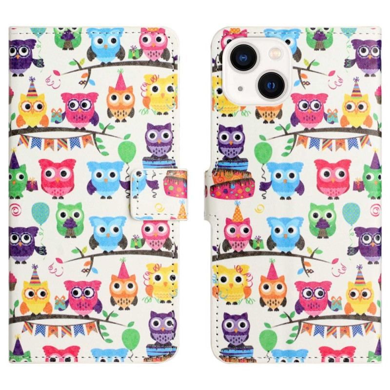 Housse iPhone 14 Tribu de Hiboux