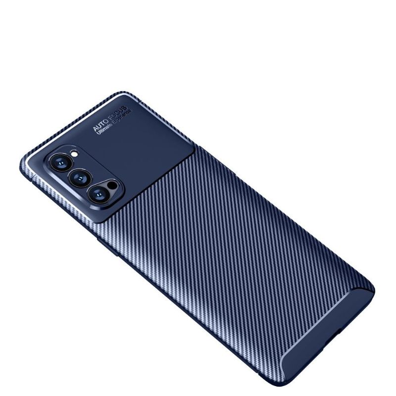 Coque Oppo Reno 4 Pro 5G effet fibre de carbone