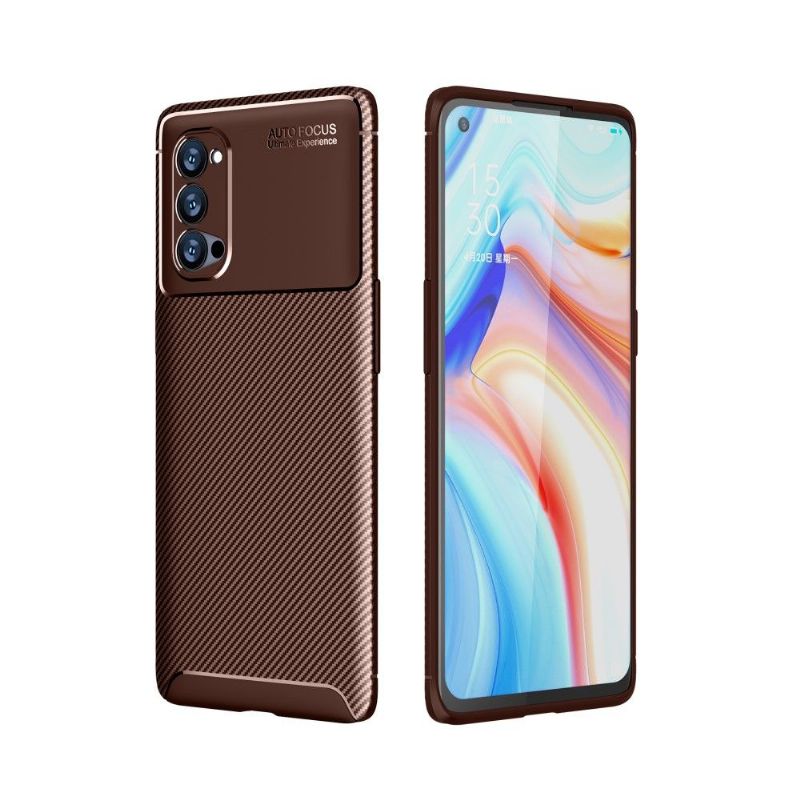 Coque Oppo Reno 4 Pro 5G effet fibre de carbone