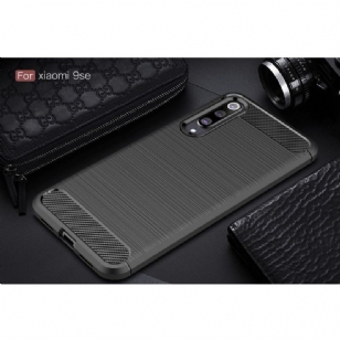 Xiaomi Mi 9 SE - Coque gel brossé carbone