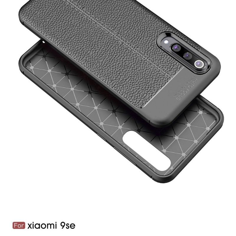 Xiaomi Mi 9 SE - Coque gel finition simili cuir