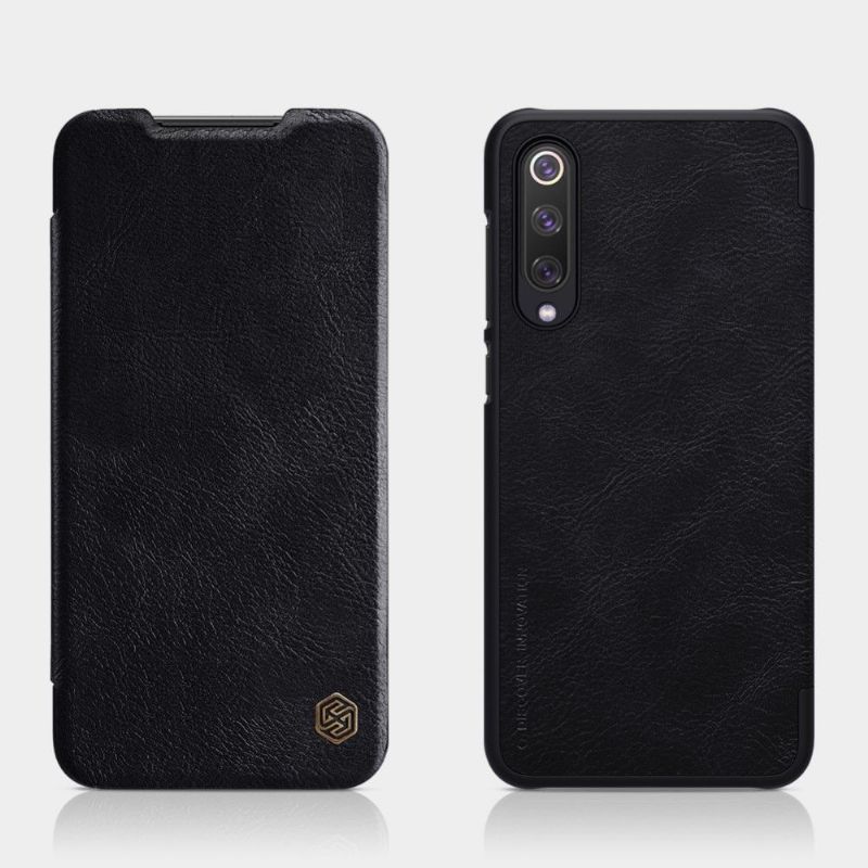 Xiaomi Mi 9 SE - Housse NILLKIN Qin revêtement cuir - Noir