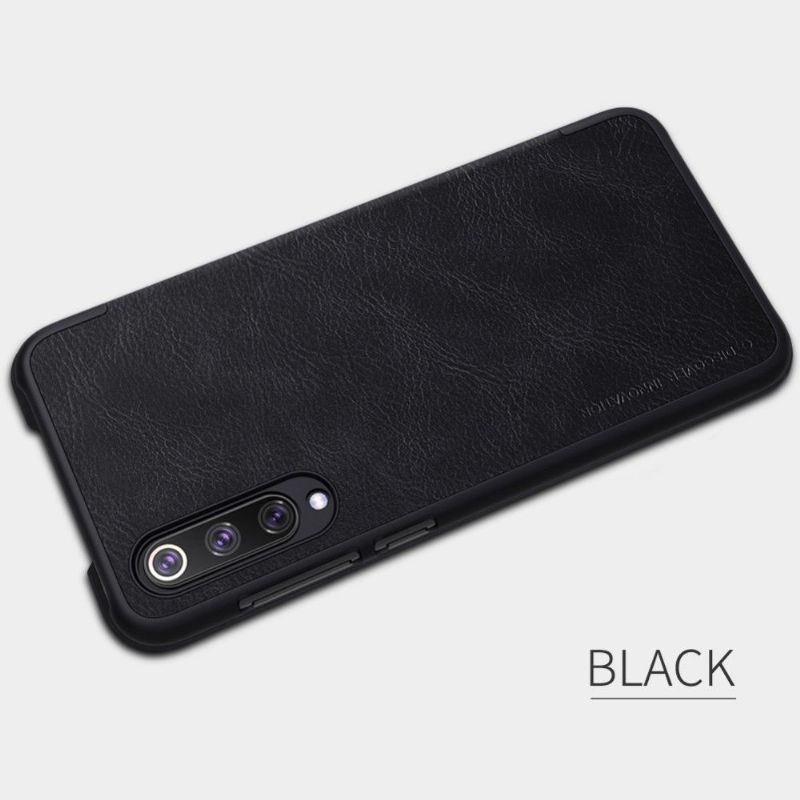 Xiaomi Mi 9 SE - Housse NILLKIN Qin revêtement cuir - Noir