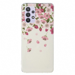 Coque Samsung Galaxy A32 5G Fluorescente Fleurs