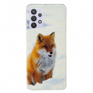 Coque Samsung Galaxy A32 5G Fluorescente Renard roux