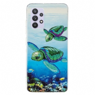 Coque Samsung Galaxy A32 5G Fluorescente Tortues