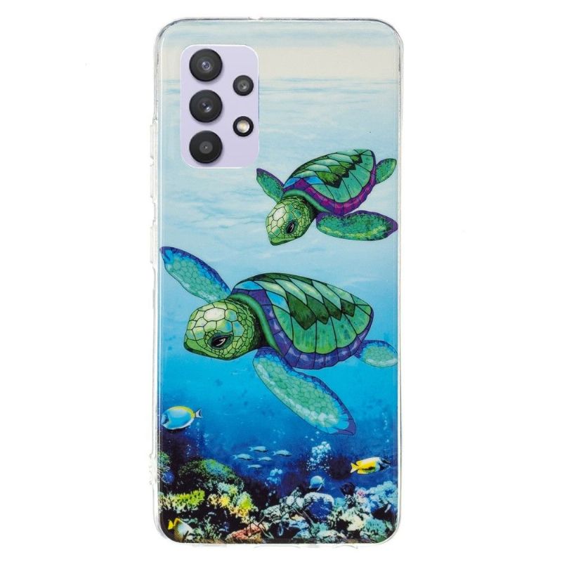 Coque Samsung Galaxy A32 5G Fluorescente Tortues