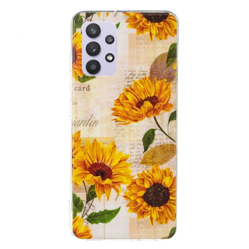 Coque Samsung Galaxy A32 5G Fluorescente Tournesol Vintage