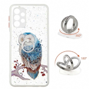 Coque Samsung Galaxy A32 5G hibou perché avec anneau