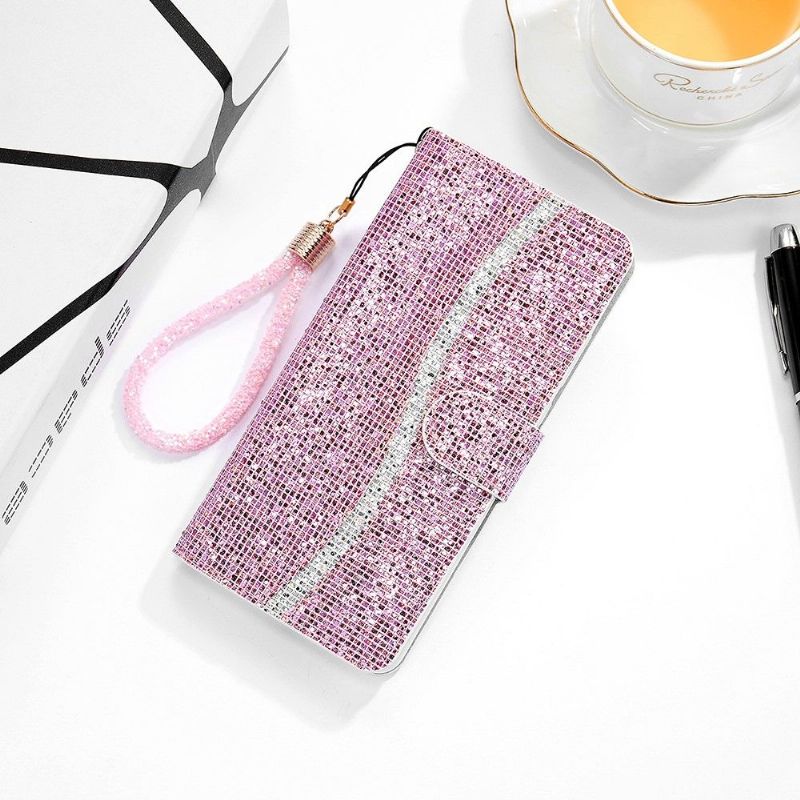 Housse Samsung Galaxy A32 5G Glitter Porte Cartes