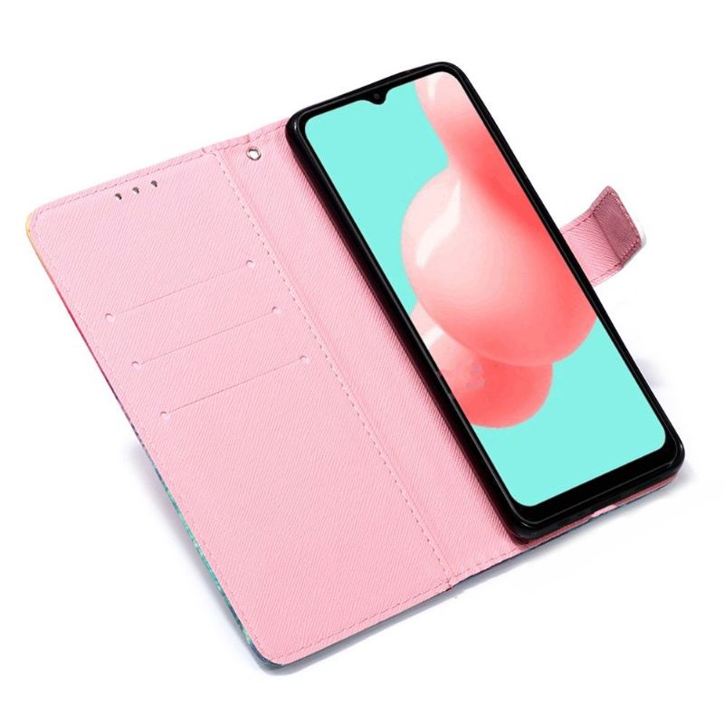 Housse Samsung Galaxy A32 5G Pink flower