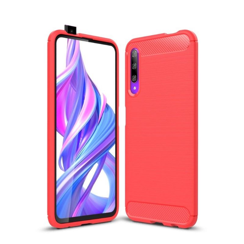 Honor 9X - Coque brossée carbone