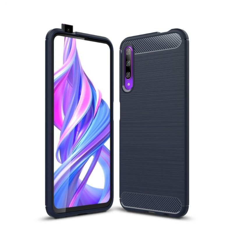 Honor 9X - Coque brossée carbone