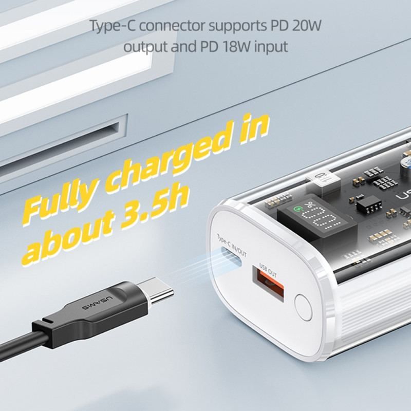 Batterie Externe 9000mAh Double Ports Affichage Digital