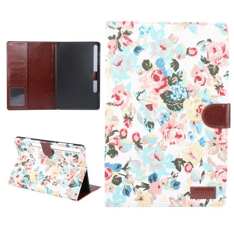 Housse Samsung Galaxy Tab S8 / Tab S7 Fleurs Liberty