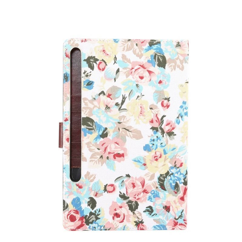 Housse Samsung Galaxy Tab S8 / Tab S7 Fleurs Liberty