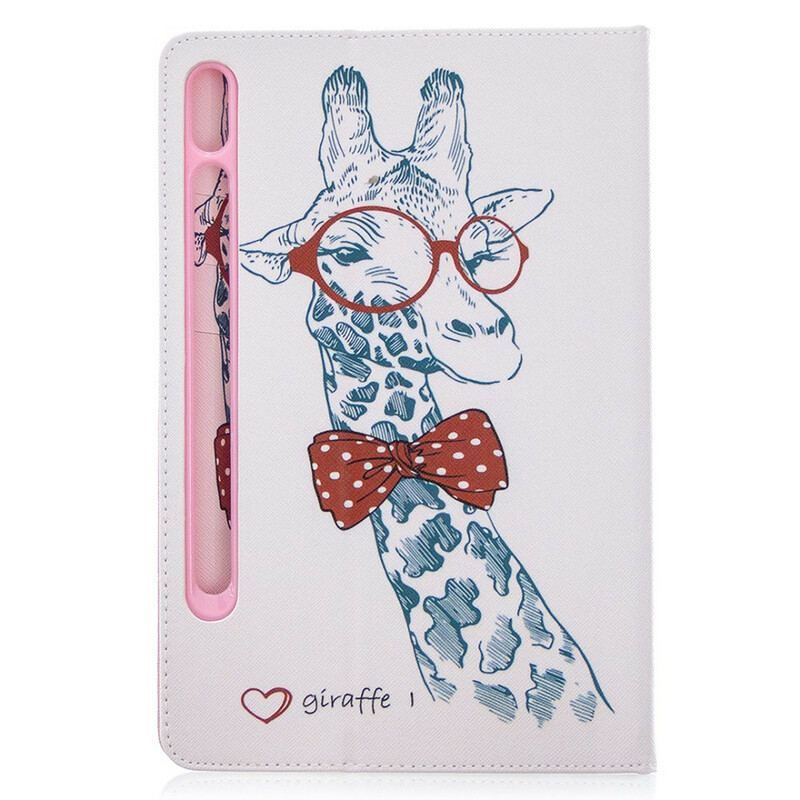 Housse Samsung Galaxy Tab S8 / Tab S7 Motif Imprimé Girafe