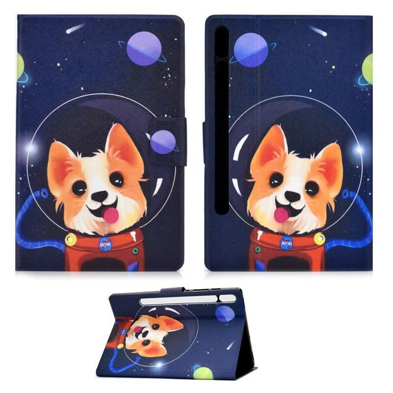 Housse Samsung Galaxy Tab S8 / Tab S7 Space Dog